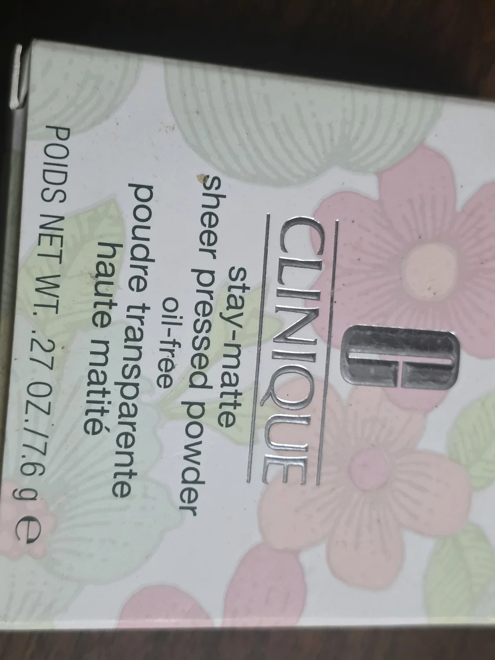 Clinique Stay-Matte Sheer Pressed Powder - Pink Floral Packaging